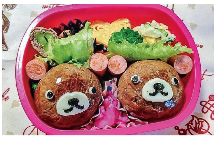 クマさん肉巻きおにぎり クマさん肉巻きおにぎり