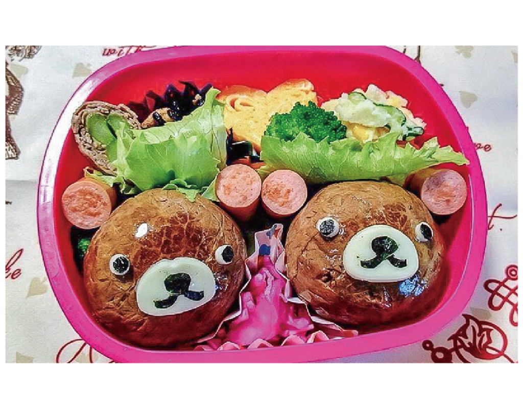 クマさん肉巻きおにぎり