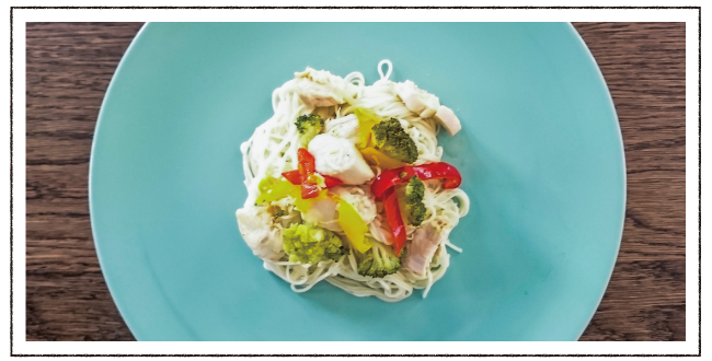 蒸し鶏のマリネ風そうめん