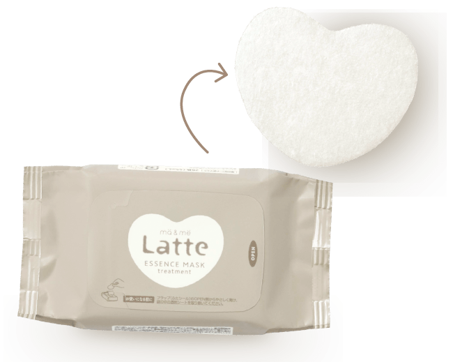 latte_マー&ミー　トリートメントエッセンスマスク