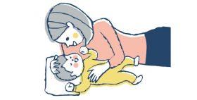 寝かしつけ